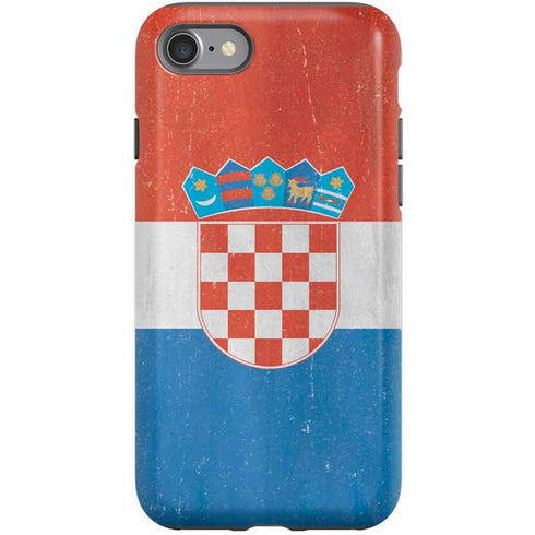 Croatia Flag Distressed iPhone SE (2nd & 3rd Gen) Pro Case